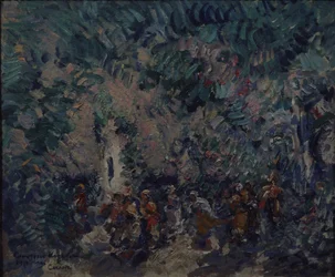 Scenografia per il balletto Corsaro di A. Adam, 1911