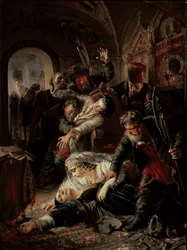 Sicari uccidono il figlio dello zar Boris Fëdorovič Godunov
