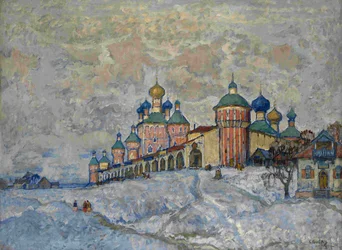 Veduta di un monastero, 1933