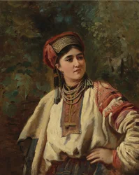 Konstantin Makovsky - Donna in costume nazionale