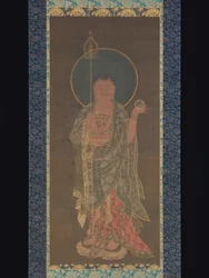 Rotolo appeso di Kshitigarbha, 1300-50