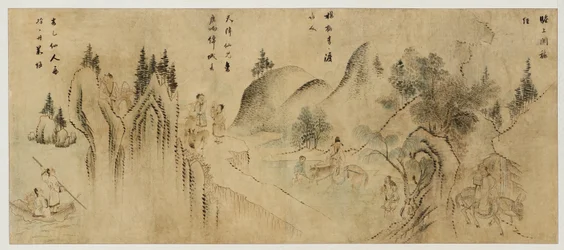 Paesaggio con immortali, fine XIX secolo