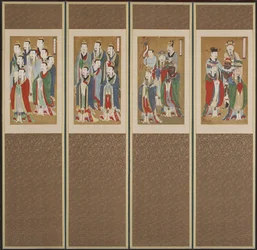 Scena processionale, dinastia Choson
