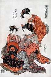 Cortigiana alla sua toilette, XIX secolo