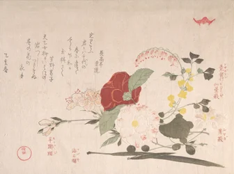 Pioggia di primavera, vol. 2: Fiori recisi: Clematis, Bus..., 1815 Anno del Bue