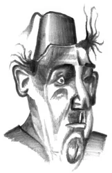 Ritratto con cappello Fez (abstract)