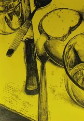 Natura morta in cucina (illustrazione)