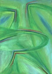 Flusso astratto verde
