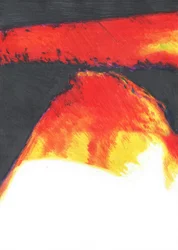 Bagliore di lava fusa