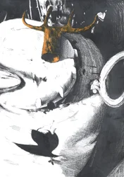 Misteriosa figura con le corna