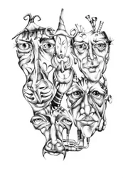 Volti misteriosi e distorti