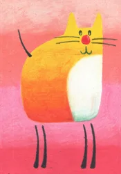 Schizzo artistico di animali a pastello a olio n. 26