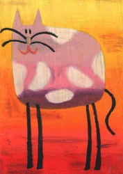 Schizzo artistico di animali a pastello a olio n. 41