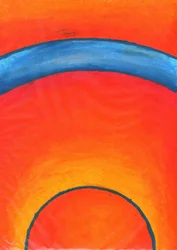 Arco blu orizzonte vivace