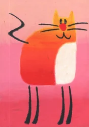 Gatto arancione stravagante
