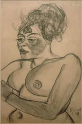 Nudo femminile con chignon