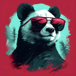 panda con occhiali 2