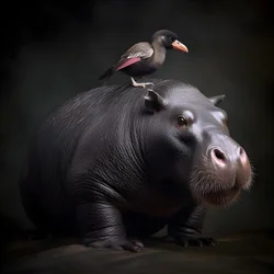 Capibara mescolato con un gorilla dal dorso argentato 1