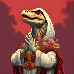 Regina assassina che prega T-Rex 3