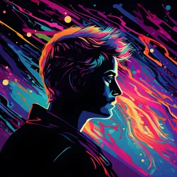 Guarda nel vuoto, nebbia, spazio, cosmico. 1