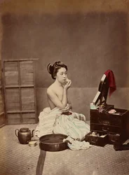 Toeletta giapponese, ca. 1880