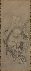 Hotei con Immortali Daoisti: Hotei
