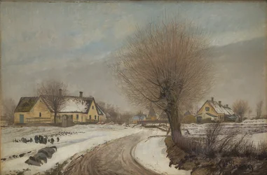 Un villaggio di Sealand. Inverno