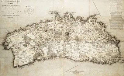 Mappa di Minorca