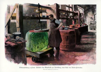 Fabbricazione di lenti, Esposizione Universale di Parigi, 1889, 1900