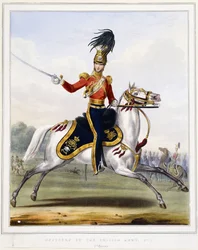 Un ufficiale dei 17° Lancieri a cavallo, 1833-1836