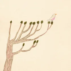 Uccello su un albero, 2023 (disegno)