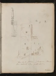 Studio di una gamba di tavolo, studio architettonico, Tour de la glacine - Avignone - Francia
