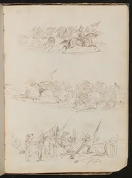 Tre studi di battaglie di cavalleria