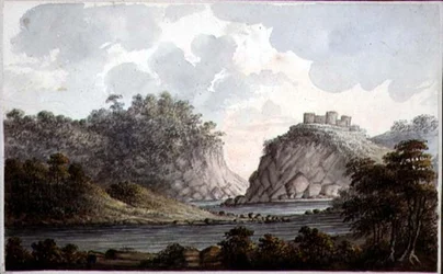 Paesaggio con castello in rovina, c.1825