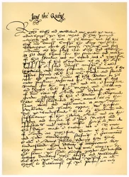 Lettera di Lady Jane Grey a William Parr, 10 luglio 1553