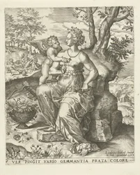 Primavera: Venere e Cupido