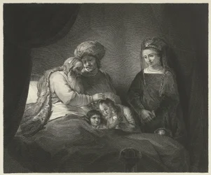 Giacobbe benedice Efraim e Manasse