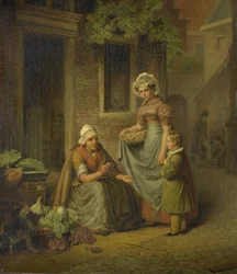 Donna che vende verdure