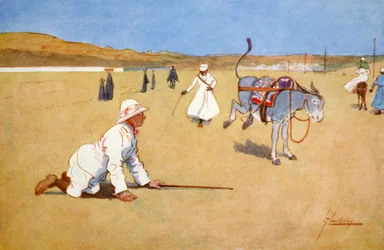 Sulla strada della diga, Assouan, 1908