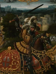 (dettaglio) della Leggenda di San Giorgio