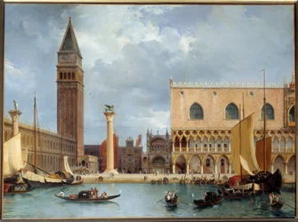Veduta di parte del Palazzo Ducale e Piazzetta di Venezia