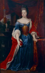 Ritratto della principessa Henrietta Amalia di Anhalt-Dessau, principessa di Nassau-Dietz (1666 - 1726)