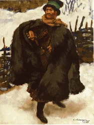 Illustrazione al romanzo Hadji Murad di Lev Tolstoj, 1924