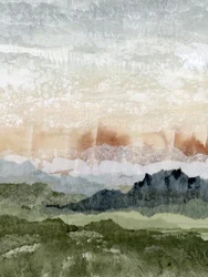 Paesaggio montano a strati