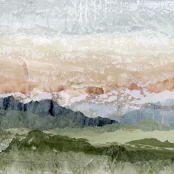 La serenità delle montagne a strati