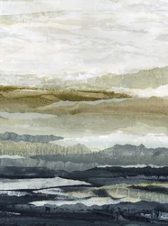 La serenità delle montagne a strati
