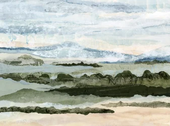 Paesaggio sereno a strati