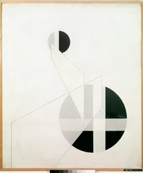 Composizione A XX Dipinto di Laszlo Moholy-Nagy