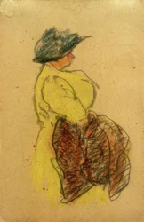 Senza titolo (Donna in giallo, da destra)