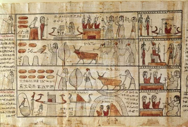 Scene agricole, dettaglio dal Libro dei morti di Tsekhons